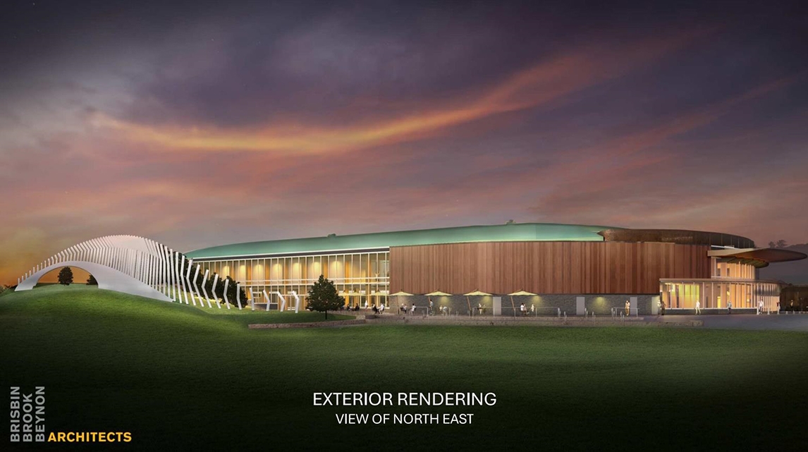 Rendering of new Events Centre located between the stadium and Lansdowne Park.
